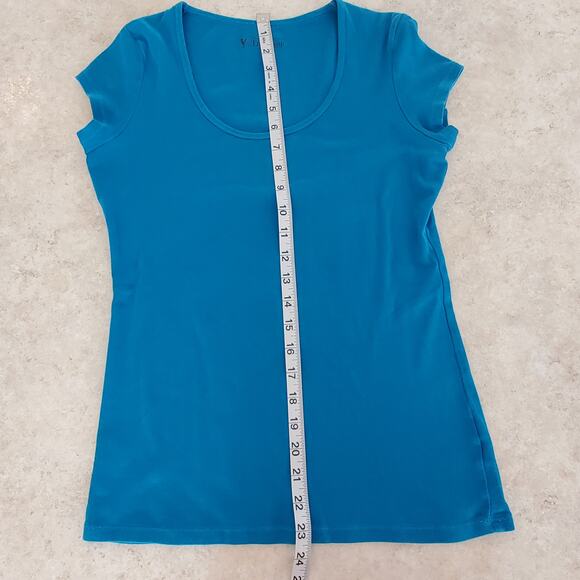 Victoria's Secret Slim Scoopneck Tee Deep Teal Size M - Picture 5 of 5